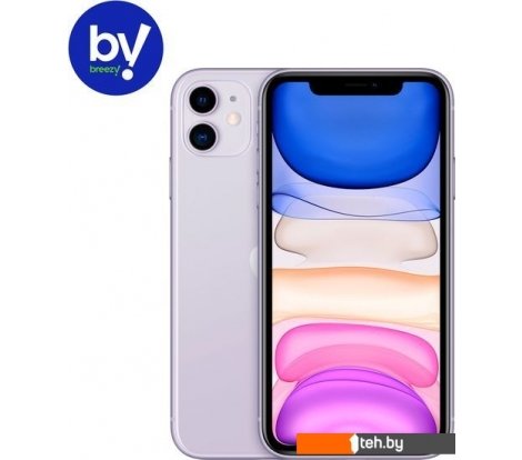 - Мобильные телефоны Apple iPhone 11 128GB Восстановленный by Breezy, грейд B (фиолетовый) - iPhone 11 128GB Восстановленный by Breezy, грейд B (фиолетовый)