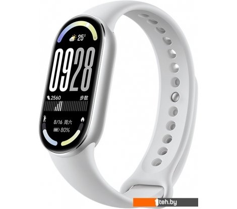  - Умные часы и браслеты Xiaomi Smart Band 10 M2459B1 (серебристый, с белым силиконовым ремешком, международная версия) - Smart Band 10 M2459B1 (серебристый, с белым силиконовым ремешком, международная версия)