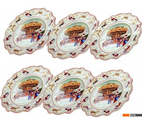  - Тарелки, салатники, блюда и наборы Lenardi Новый год 305-169 (6шт) - Новый год 305-169 (6шт)