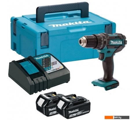  - Шуруповерты, гайковерты, электроотвертки Makita DHP482RFJ (с 2-мя АКБ, кейс) - DHP482RFJ (с 2-мя АКБ, кейс)