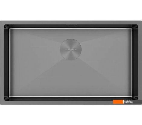  - Кухонные мойки Paulmark Next 74 UNI PM217444-GM (черный/вороненая сталь) - Next 74 UNI PM217444-GM (черный/вороненая сталь)