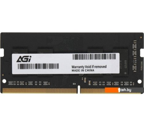  - Оперативная память AGI 8ГБ DDR4 SODIMM 3200 МГц AGI320008SD138 - 8ГБ DDR4 SODIMM 3200 МГц AGI320008SD138