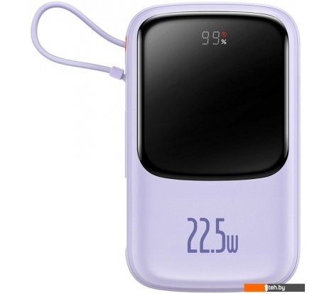  - Портативные зарядные устройства Baseus Qpow Pro Digital Display Fast Charge 22.5W 20000mAh (сиреневый) - Qpow Pro Digital Display Fast Charge 22.5W 20000mAh (сиреневый)