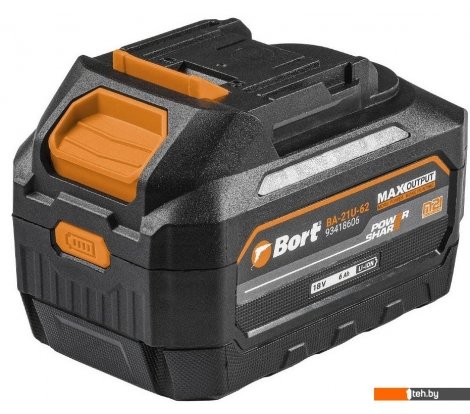  - Аккумуляторы и зарядные устройства для инструмента Bort BA-21U-62 93418606 (18В/6 Ah) - BA-21U-62 93418606 (18В/6 Ah)