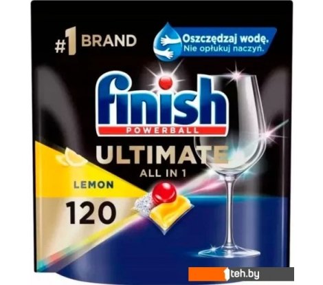  - Бытовая химия Finish Powerball Ultimate All In 1 Лимон (120 шт) - Powerball Ultimate All In 1 Лимон (120 шт)