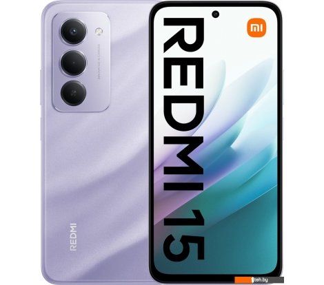 - Мобильные телефоны Xiaomi Redmi 15 4G 8GB/256GB международная версия (фиолетовый) - Redmi 15 4G 8GB/256GB международная версия (фиолетовый)