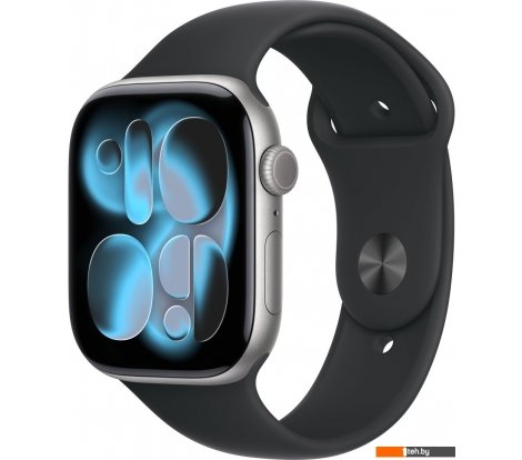  - Умные часы и браслеты Apple Watch Series 11 46 мм (алюминиевый корпус, космический серый/черный, спортивный силиконовый ремешок M/L) - Watch Series 11 46 мм (алюминиевый корпус, космический серый/черный, спортивный силиконовый ремешок M/L)