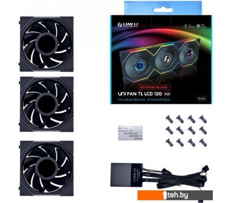  - Системы охлаждения Lian Li Uni Fan TL LCD 120 Triple Pack G99.12TLLCD3B.00 - Uni Fan TL LCD 120 Triple Pack G99.12TLLCD3B.00