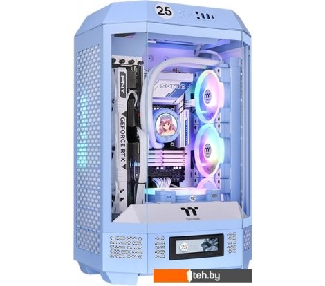  - Корпуса Thermaltake The Tower 300 Hydrangea Blue CA-1Y4-00SFWN-00 - The Tower 300 Hydrangea Blue CA-1Y4-00SFWN-00