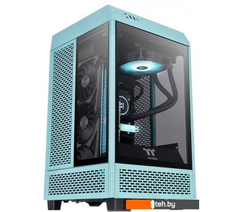  - Корпуса Thermaltake The Tower 100 Mini Turquoise CA-1R3-00SBWN-00 - The Tower 100 Mini Turquoise CA-1R3-00SBWN-00