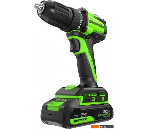  - Шуруповерты, гайковерты, электроотвертки Greenworks DD345 3708307CUA (с 1-им АКБ) - DD345 3708307CUA (с 1-им АКБ)