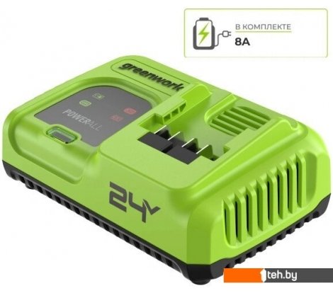  - Аккумуляторы и зарядные устройства для инструмента Greenworks G24C8 2958707 (24В) - G24C8 2958707 (24В)