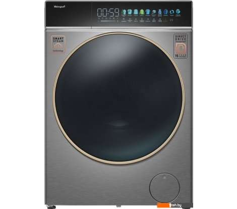  - Стиральная машина Weissgauff WM 58411 Direct Drive Inverter Premium Steam Steel - WM 58411 Direct Drive Inverter Premium Steam Steel