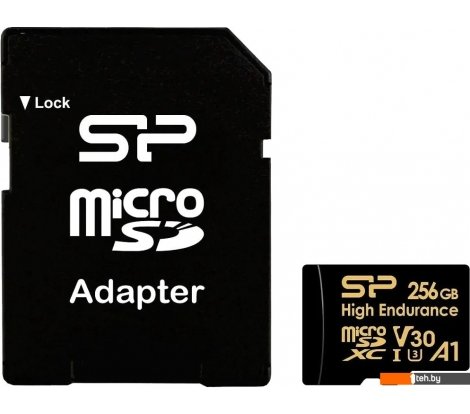  - Карты памяти Silicon-Power Golden Series High Endurance microSDXC SP256GBSTXDV3V1HSP 256GB (с адаптером) - Golden Series High Endurance microSDXC SP256GBSTXDV3V1HSP 256GB (с адаптером)