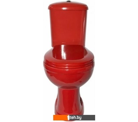  - Унитазы Оскольская керамика Дора Стандарт горизонтальный выпуск (красный) - Дора Стандарт горизонтальный выпуск (красный)