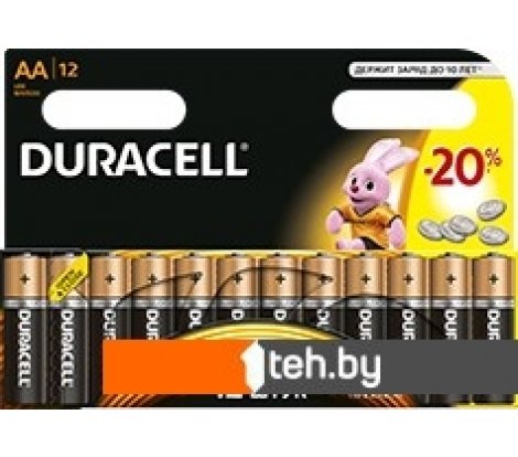 - Батарейки, аккумуляторы, зарядные DURACELL AA 12 шт. - AA 12 шт.