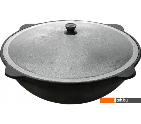  - Казаны Davr Metall Узбекский чугунный с крышкой, круглое дно (16 л) - Узбекский чугунный с крышкой, круглое дно (16 л)