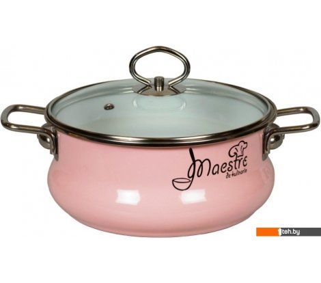  - Кастрюли СтальЭмаль Maestro 8ST205S (розовый) - Maestro 8ST205S (розовый)