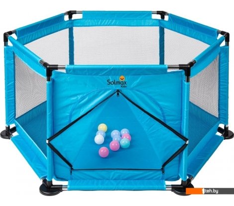  - Детские манежи Solmax&Kids С шариками ZV97036 (синий) - С шариками ZV97036 (синий)