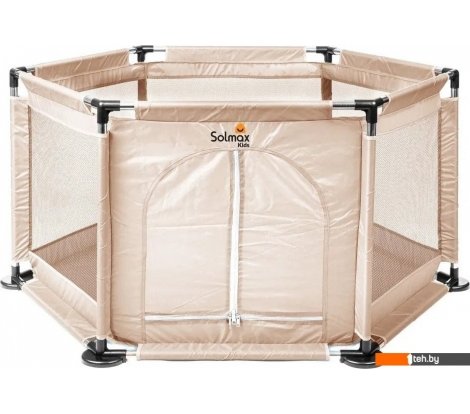  - Детские манежи Solmax&Kids ZV97982 (бежевый) - ZV97982 (бежевый)