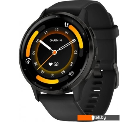  - Умные часы и браслеты Garmin Venu 3 (черный, с силиконовым ремешком) - Venu 3 (черный, с силиконовым ремешком)