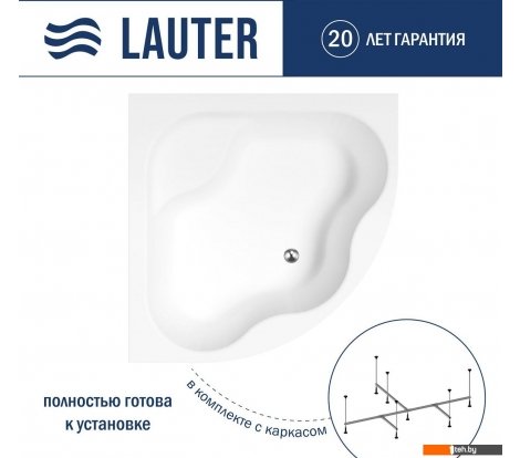  - Ванны Lauter Majestica 150x150 21040150 (с каркасом) - Majestica 150x150 21040150 (с каркасом)