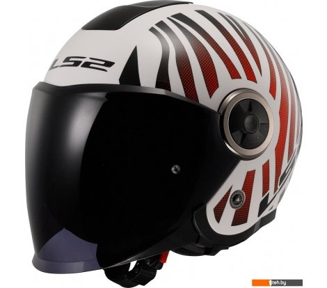 - Мотошлемы LS2 OF620 Classy Cool (L, белый/красный) - OF620 Classy Cool (L, белый/красный)