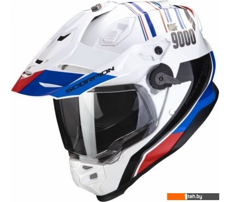  - Мотошлемы Scorpion Exo ADF-9000 Air Desert (р. XL, белый/синий/красный) - ADF-9000 Air Desert (р. XL, белый/синий/красный)