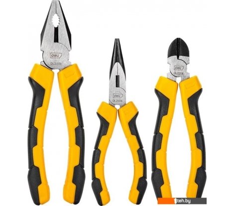  - Наборы инструментов Deli EDL2008-3 (3шт, желтый/черный) - EDL2008-3 (3шт, желтый/черный)