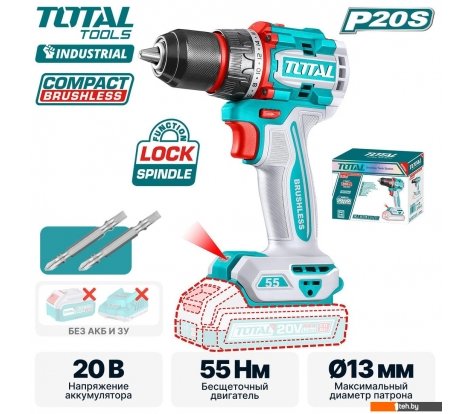  - Шуруповерты, гайковерты, электроотвертки Total TDLI205581 (без АКБ) - TDLI205581 (без АКБ)