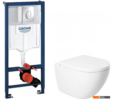  - Унитазы Saniteco KW-9003W Single Hole + GROHE Rapid SL 38721001 - KW-9003W Single Hole + GROHE Rapid SL 38721001