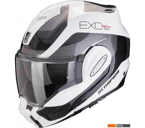  - Мотошлемы Scorpion Exo Exo-Tech Evo Pro Commuta (р. XL, белый/серебристый/черный) - Exo-Tech Evo Pro Commuta (р. XL, белый/серебристый/черный)
