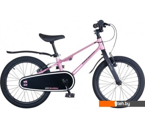  - Детские велосипеды Maxiscoo Shark Sport 18 2025 MSC-SH1843 (розовый жемчуг) - Shark Sport 18 2025 MSC-SH1843 (розовый жемчуг)