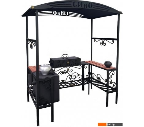  - Мангалы, грили, барбекю Станкоинструмент Царский (кованый с печью и дымоходом) - Царский (кованый с печью и дымоходом)