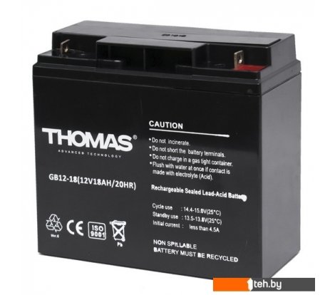  - Аккумуляторы для ИБП Thomas GB 12-18 Ah - GB 12-18 Ah