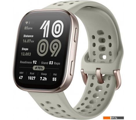  - Умные часы и браслеты Amazfit Bip 6 (титановый, с светло-серым силиконовым ремешком) - Bip 6 (титановый, с светло-серым силиконовым ремешком)