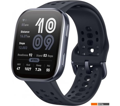  - Умные часы и браслеты Amazfit Bip 6 (черный, с черным силиконовым ремешком) - Bip 6 (черный, с черным силиконовым ремешком)