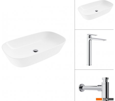  - Умывальники Lauter 21393-70 + Reef 21CK8678C с сифоном 21635CH (хром) - 21393-70 + Reef 21CK8678C с сифоном 21635CH (хром)