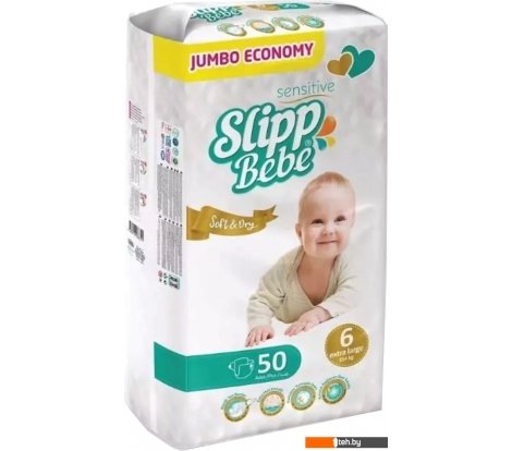  - Детские подгузники Slipp Bebe №6 15+ кг (50 шт) - №6 15+ кг (50 шт)