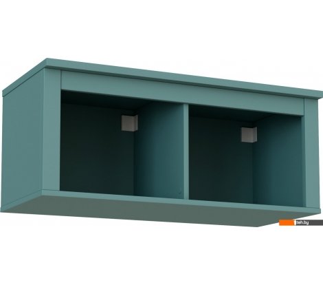  - Полки, стеллажи, системы хранения Mio Tesoro Сага навесная 2 секции (темно-бирюзовый) - Сага навесная 2 секции (темно-бирюзовый)