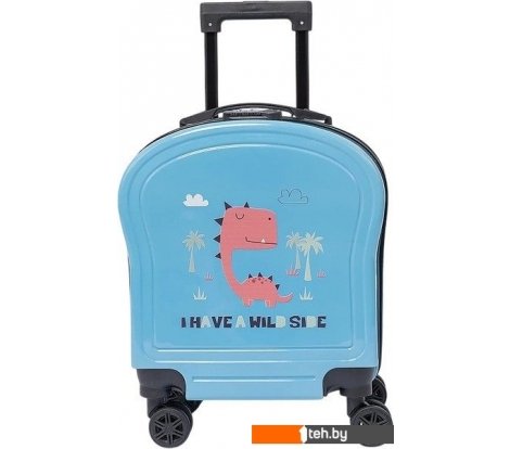  - Чемоданы, сумки-тележки Ecotope Динозавр 324-S-1-16-NAV (голубой) - Динозавр 324-S-1-16-NAV (голубой)