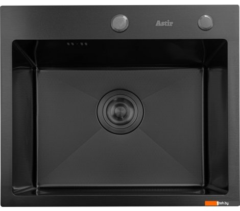  - Кухонные мойки Astir Decor PVD Black 45x50B (с сифоном, дозатором и коландером) - Decor PVD Black 45x50B (с сифоном, дозатором и коландером)