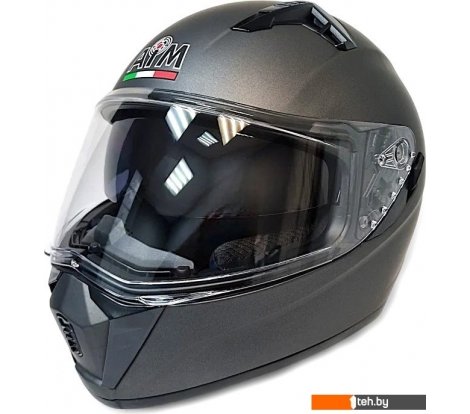  - Мотошлемы AIM JK320 320-005-L (L, серый металлик) - JK320 320-005-L (L, серый металлик)
