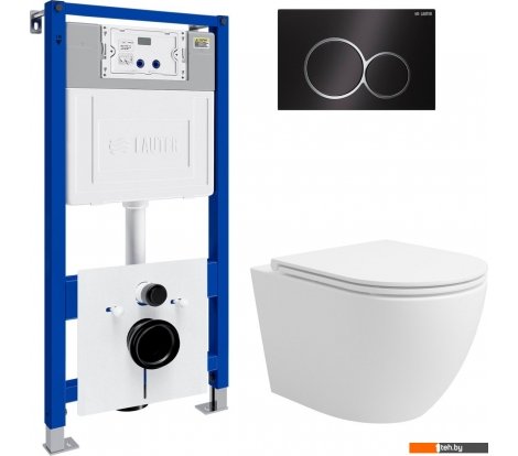  - Унитазы Lauter Vortex 2110830 с кнопкой 219704E (круглая, черный) - Vortex 2110830 с кнопкой 219704E (круглая, черный)