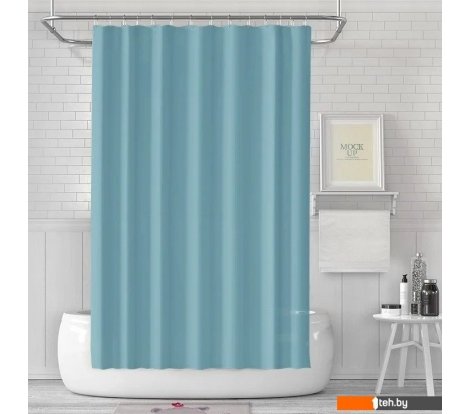  - Шторки и карнизы для ванн и поддонов Saniteco CS-006 640700709H (темно-зеленый) - CS-006 640700709H (темно-зеленый)