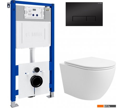  - Унитазы Lauter Vortex 2110830 с кнопкой 219704HD (узкая, черный) - Vortex 2110830 с кнопкой 219704HD (узкая, черный)