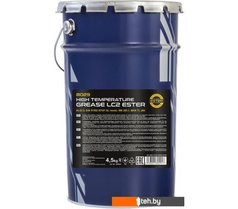  - Смазки, пасты и очистители для механических, электрических узлов Mannol LC-2 High Temperature Grease 4.5 кг 54742 - LC-2 High Temperature Grease 4.5 кг 54742
