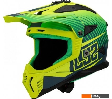  - Мотошлемы LS2 MX708 Fast II Duck (L, Green H-V Yellow) - MX708 Fast II Duck (L, Green H-V Yellow)