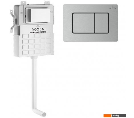  - Инсталляции для унитазов, раковин, биде и писсуаров Roxen для приставного унитаза Attach с кнопкой смыва 968400 (сатин) - для приставного унитаза Attach с кнопкой смыва 968400 (сатин)