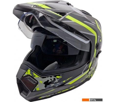  - Мотошлемы AIM JK802S 802-014-XXXL (XXXL, желтый/серый/черный) - JK802S 802-014-XXXL (XXXL, желтый/серый/черный)